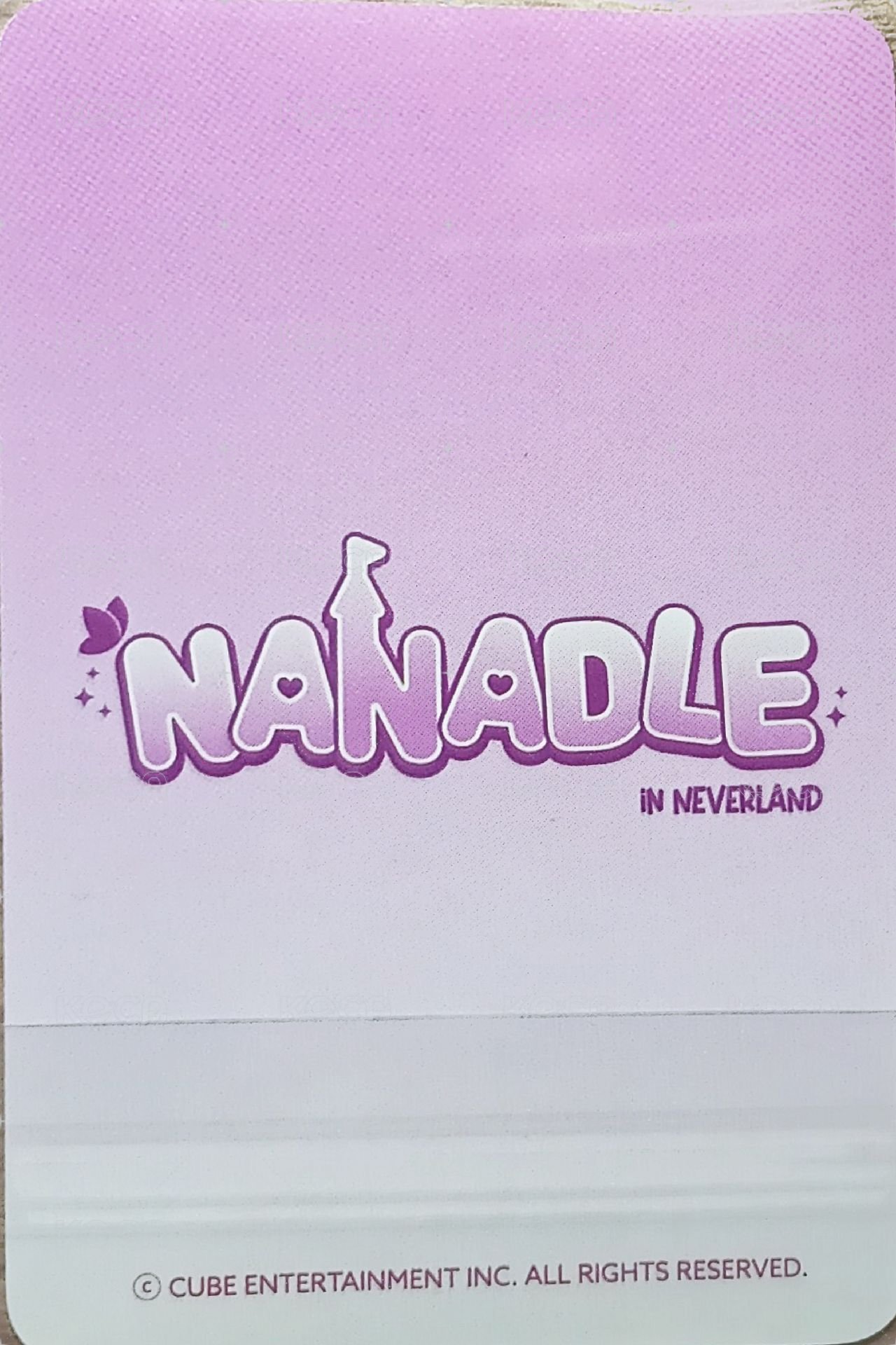 NANADLE IN NEVERLAND 周邊卡 化妝包卡 背面