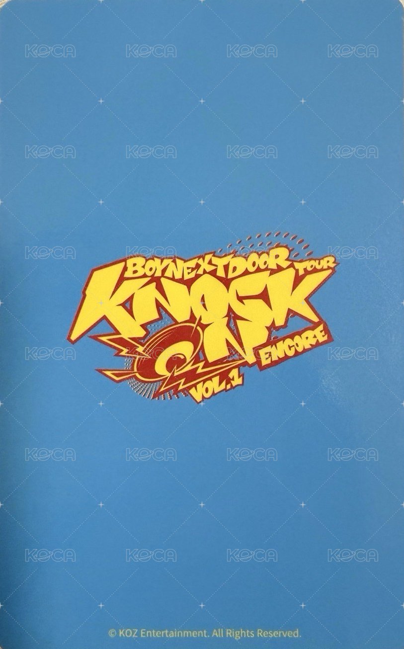 Knock On 巡迴 入場卡 / 場限卡 安可場 日安 zone卡 粽卡 背面