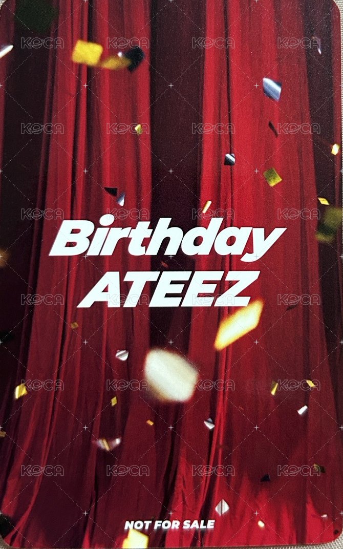 Birthday 環球 幸運卡  背面