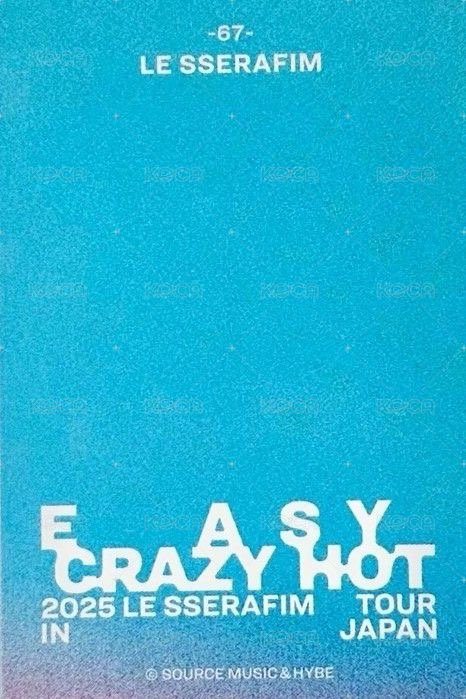 25‘巡迴 JP 隨機卡 67 背面