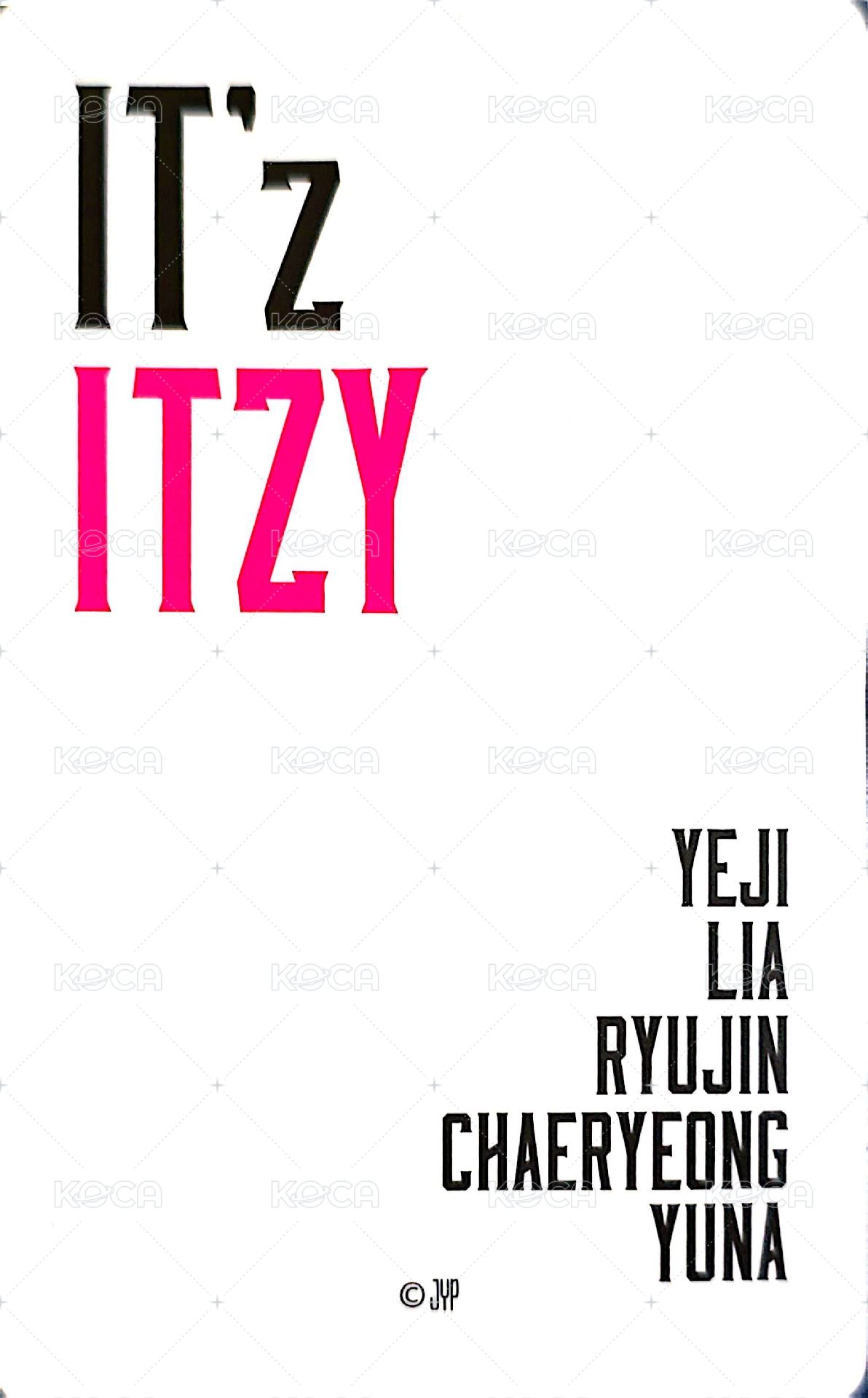 IT'z ITZY JYP JAPAN 周邊卡 小卡組 背面
