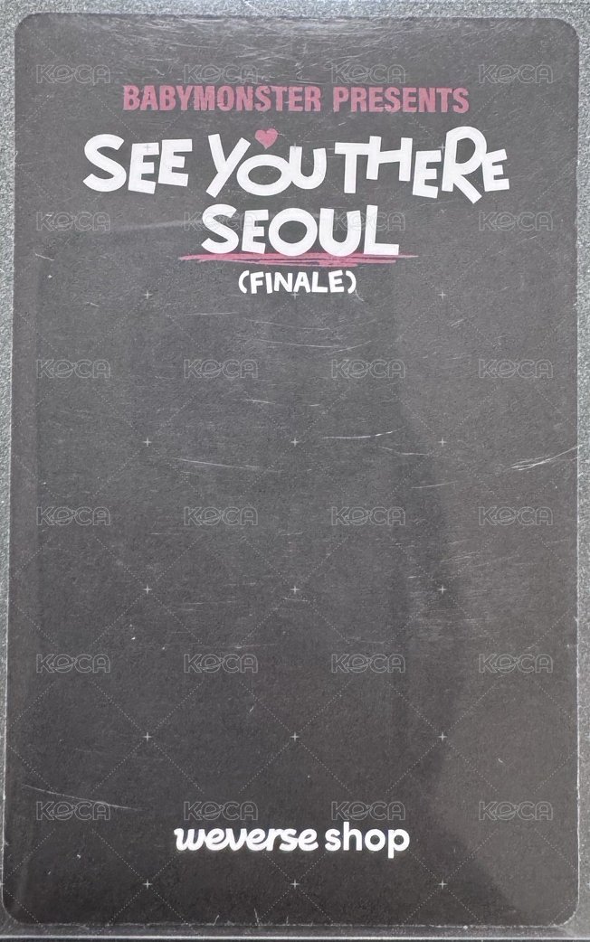 24 FM 首爾展位 單封 滿額卡  背面