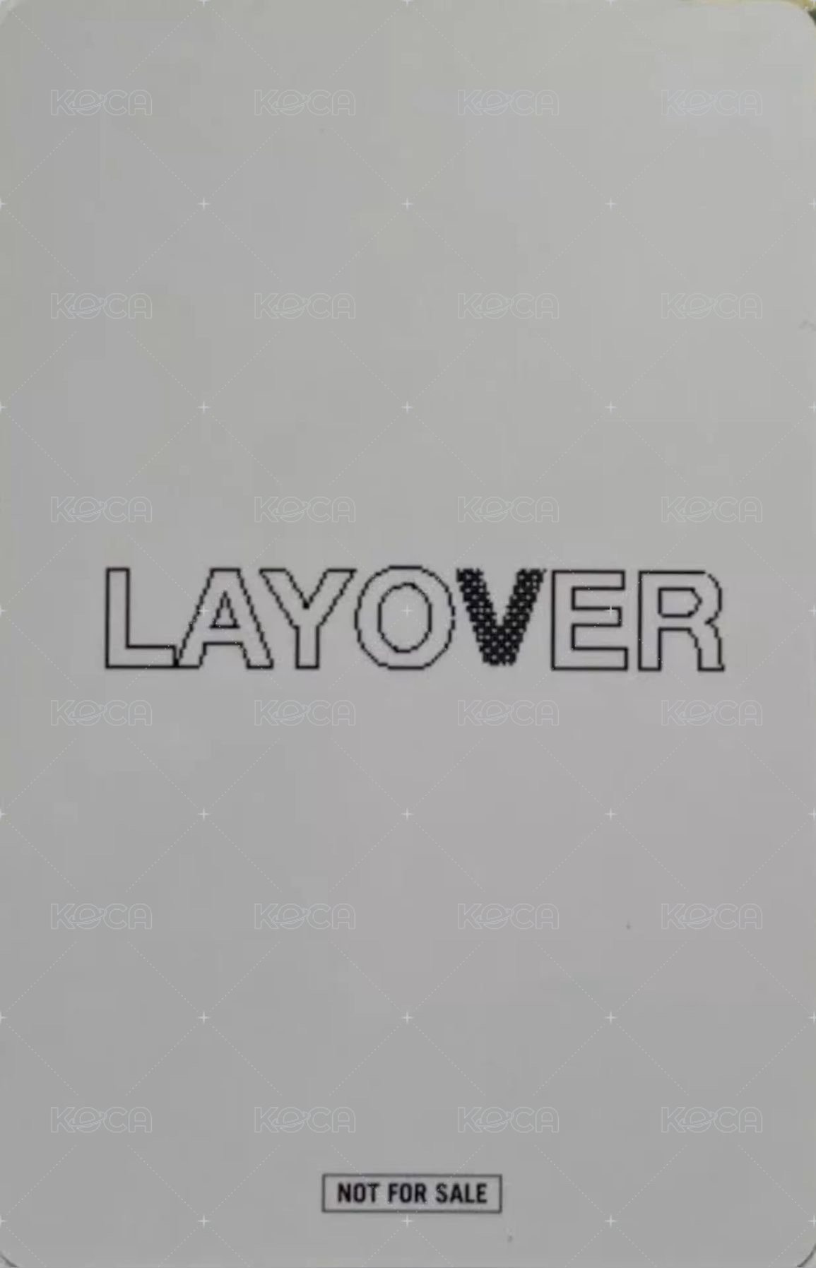 LAYOVER 環球 特典卡  背面