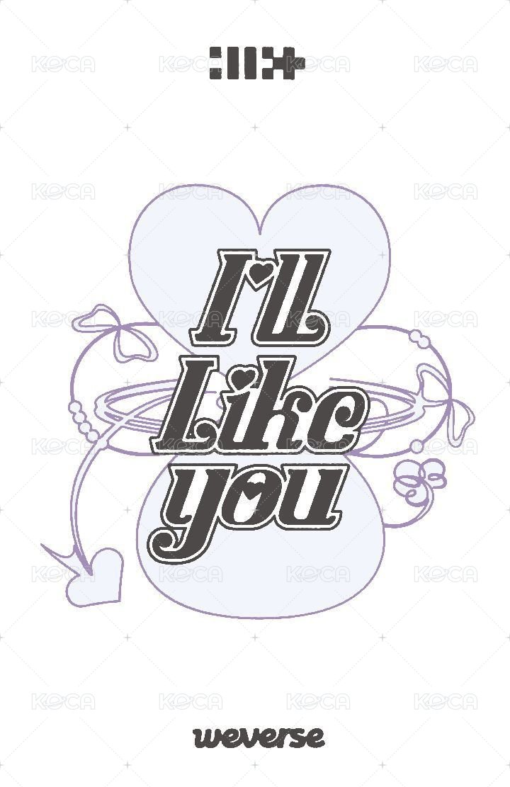 I'LL LIKE YOU wvs 特典卡 快閃店C 背面