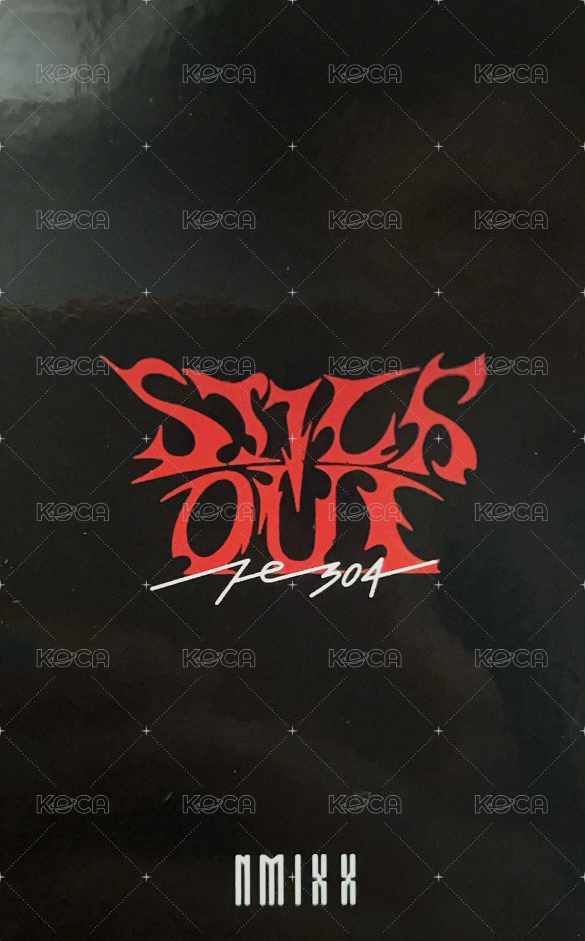 STICK OUT jyp 2.0 簽售卡 對鏡裴 背面