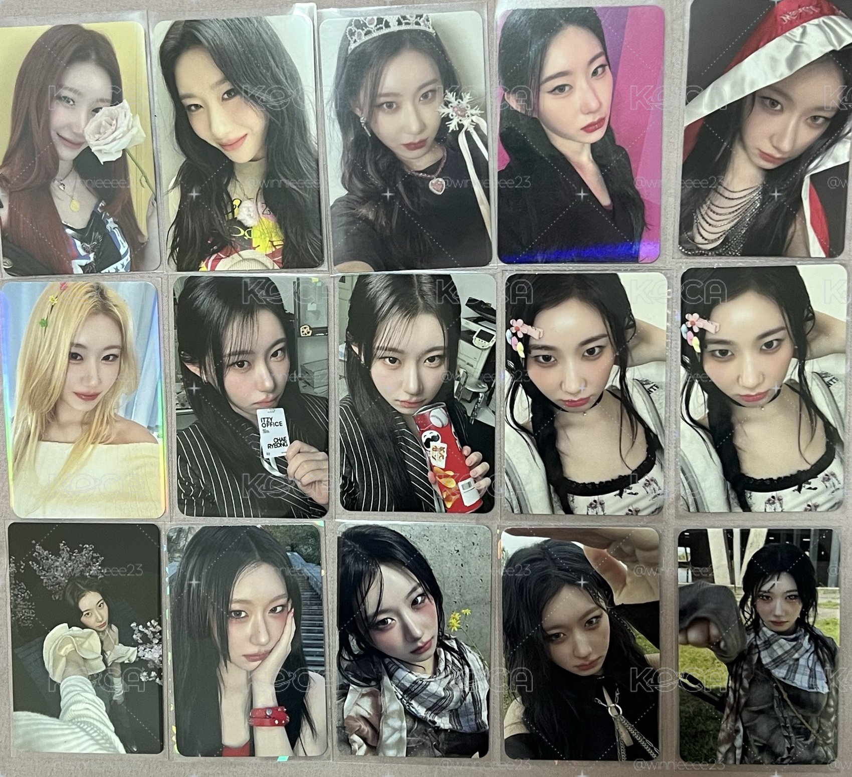 ITZY 彩領 小卡
