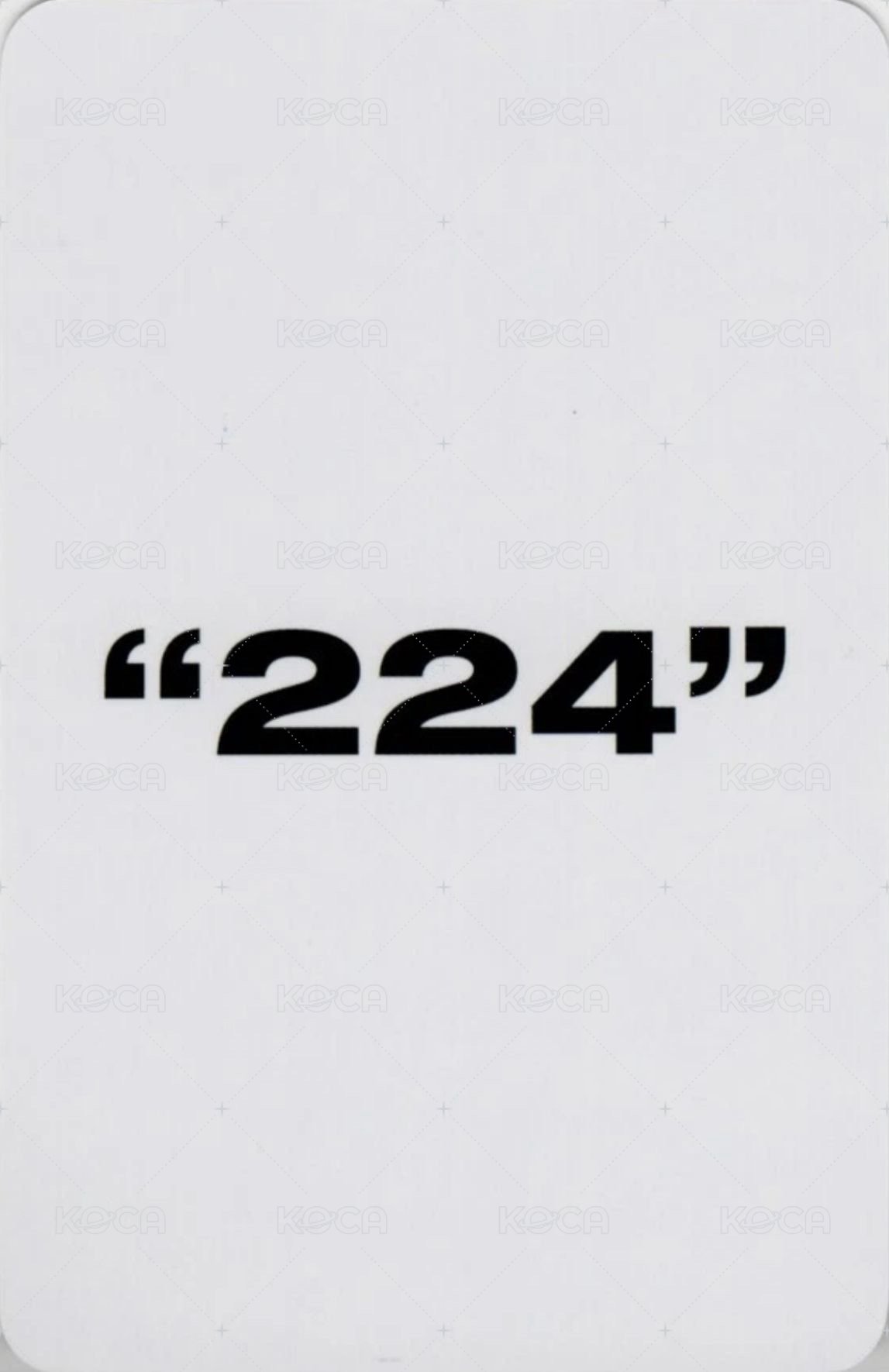 224 k4 線上1.0 簽售卡  背面