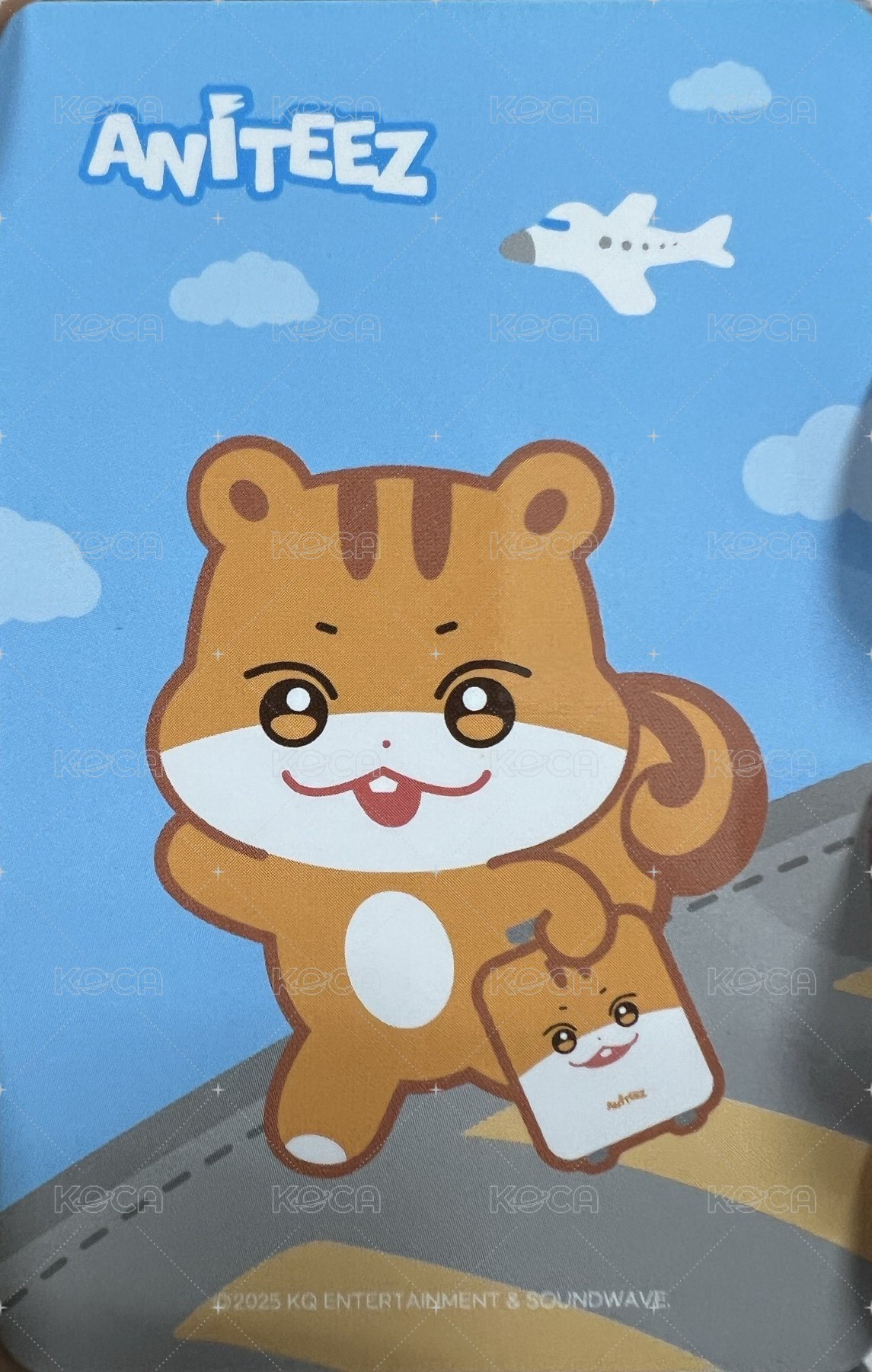 ANITEEZ IN THE CALLING 周邊卡 PVC LUGGAGE TAG 背面