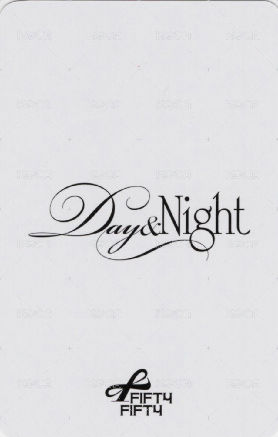 Day & Night k4 2.0 線上 簽售卡  背面