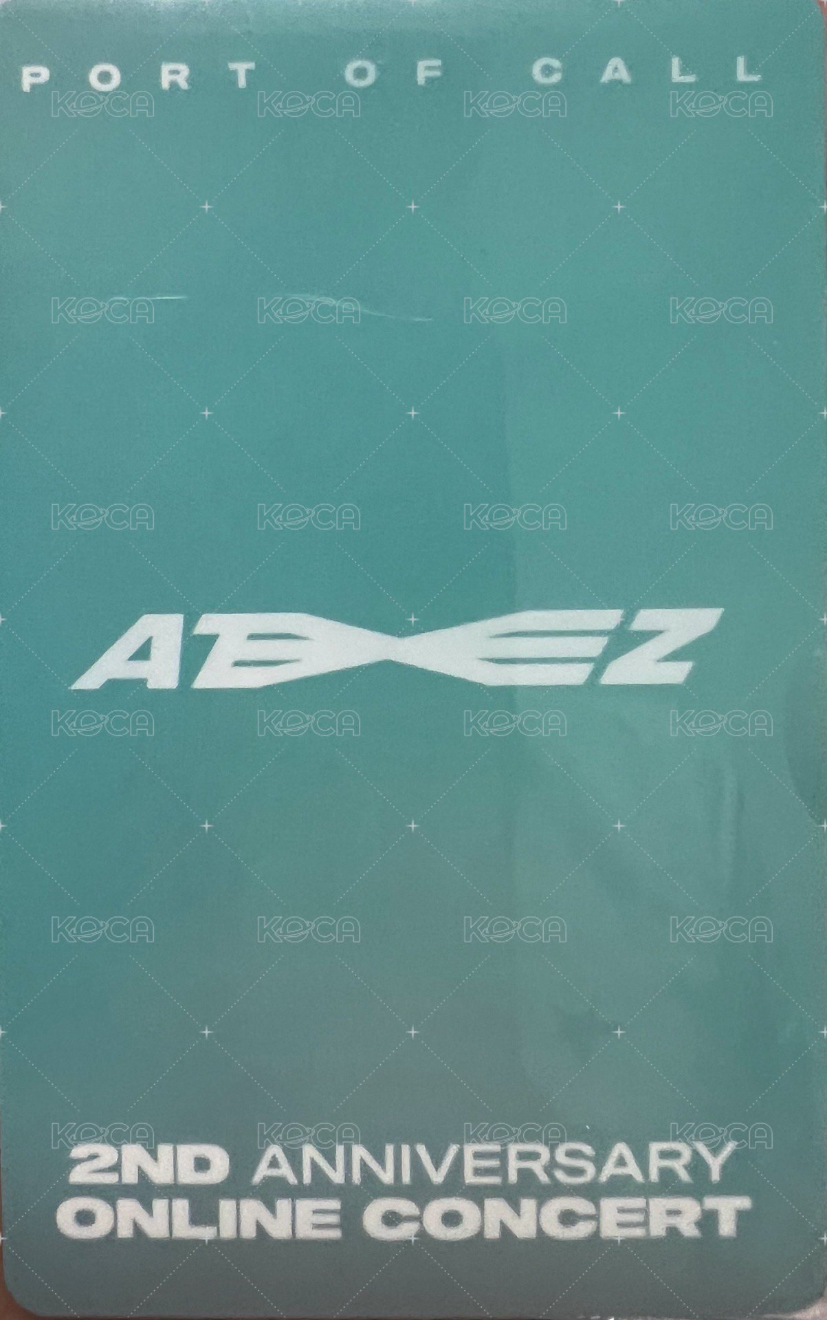 2週年 PORT OF CALL 演唱會 入場卡 / 場限卡  背面