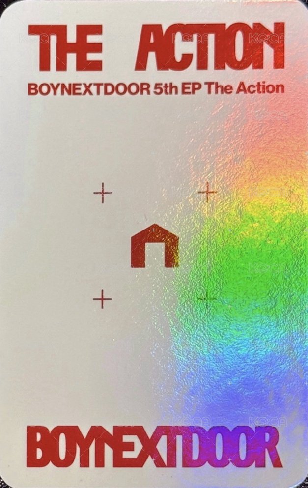 The Action 阿拉丁 預售 特典卡 單封版 背面