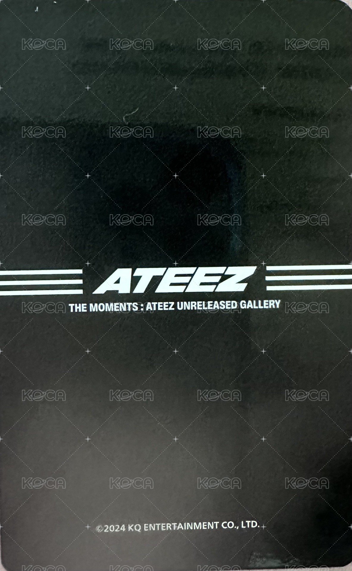 THE MOMENTS : ATEEZ UNRELEASED GALLERY 入場卡 / 場限卡  背面