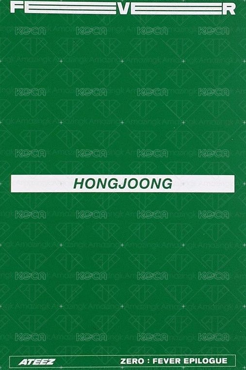 FEVER Epilogue 專輯卡 Diary ver. Limited 背面