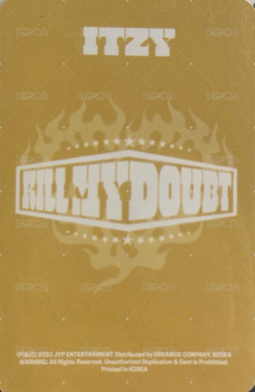 KILL MY DOUBT sw Qoo10 8.0 簽售卡  背面