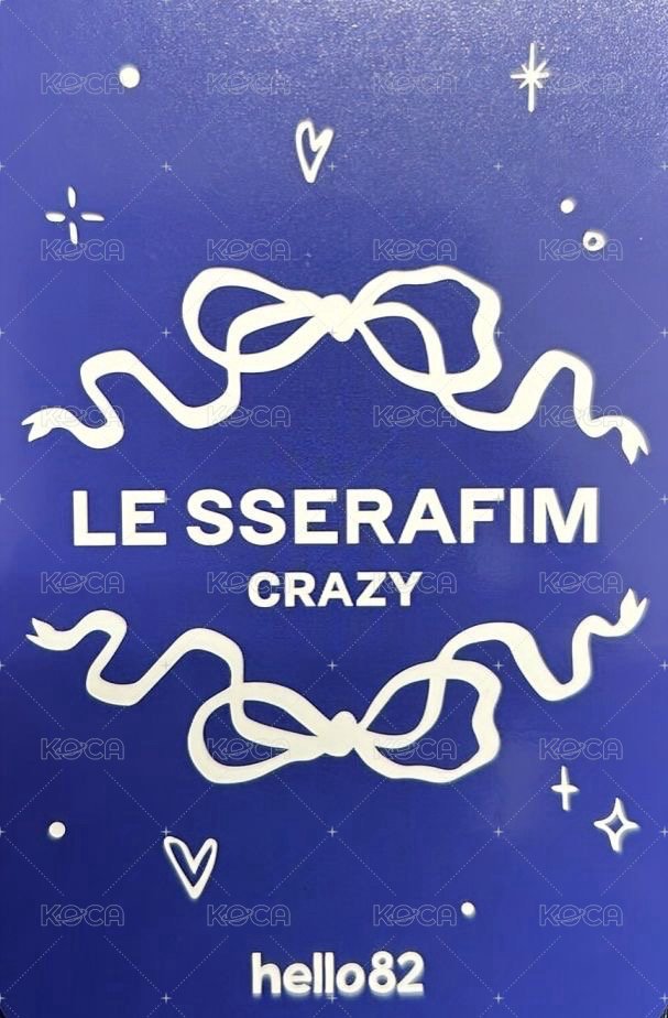 CRAZY hello82 特典卡 蝴蝶結 背面