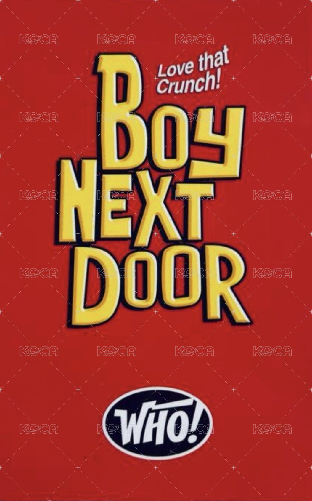 WHO! 專輯卡 Crunch 專卡 3 ver.A 背面