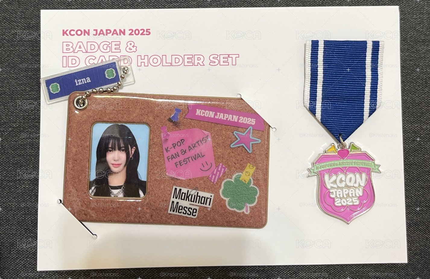 izna koko kcon japan2025徽章 證件照組