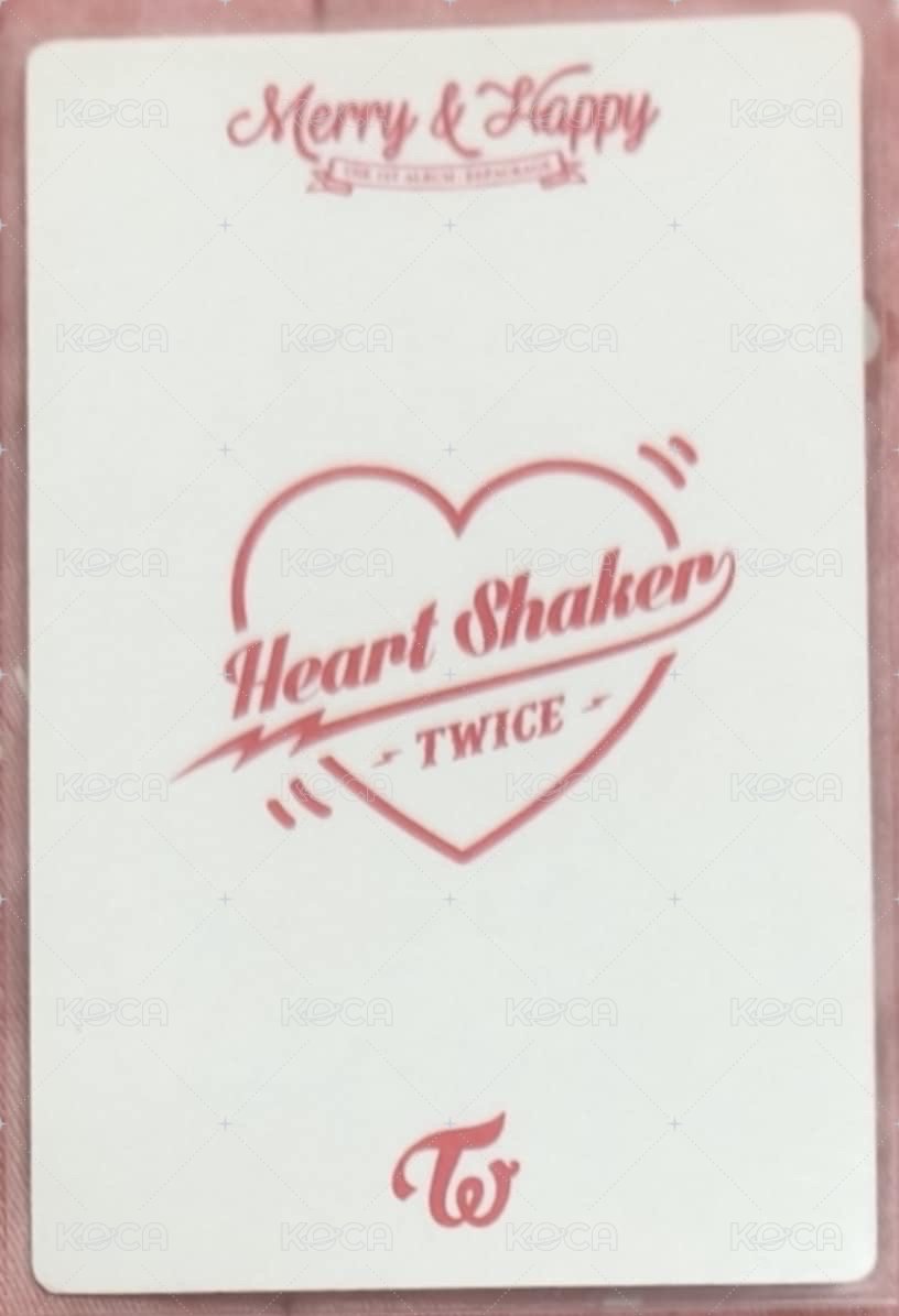 Merry&Happy 打歌卡  背面