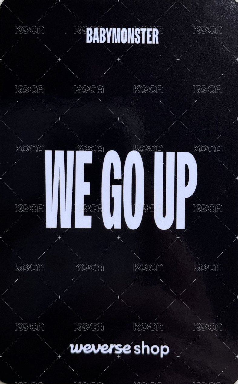 WE GO UP wvs 預售 特典卡 pharita 背面