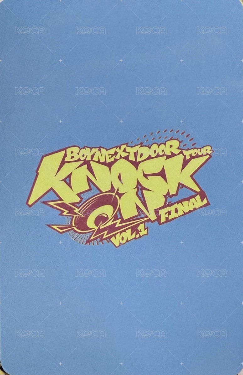 Knock On 巡迴 入場卡 / 場限卡 FINAL場 首爾zone卡 背面