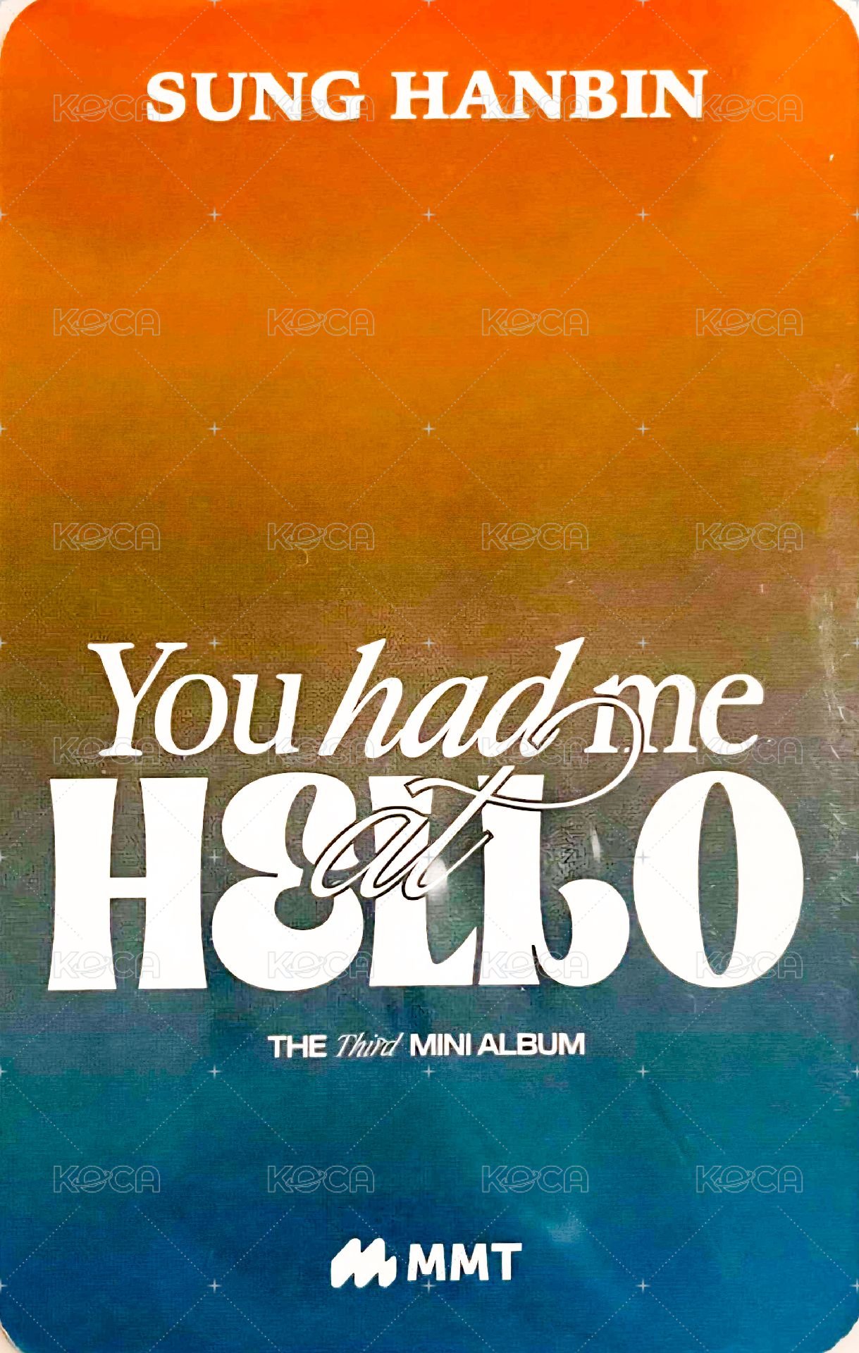 迷三 mmt 特典卡 拍拍 ver. 背面