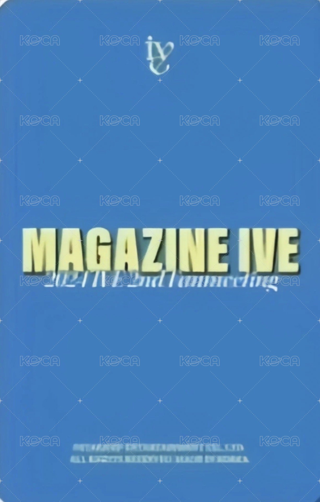 24’FM MAGAZINE IVE 隨機卡  背面