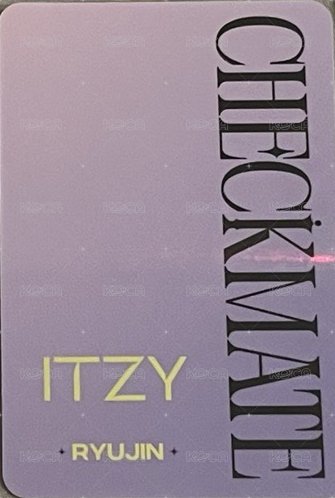 CHECKMATE sw 預售 特典卡  背面