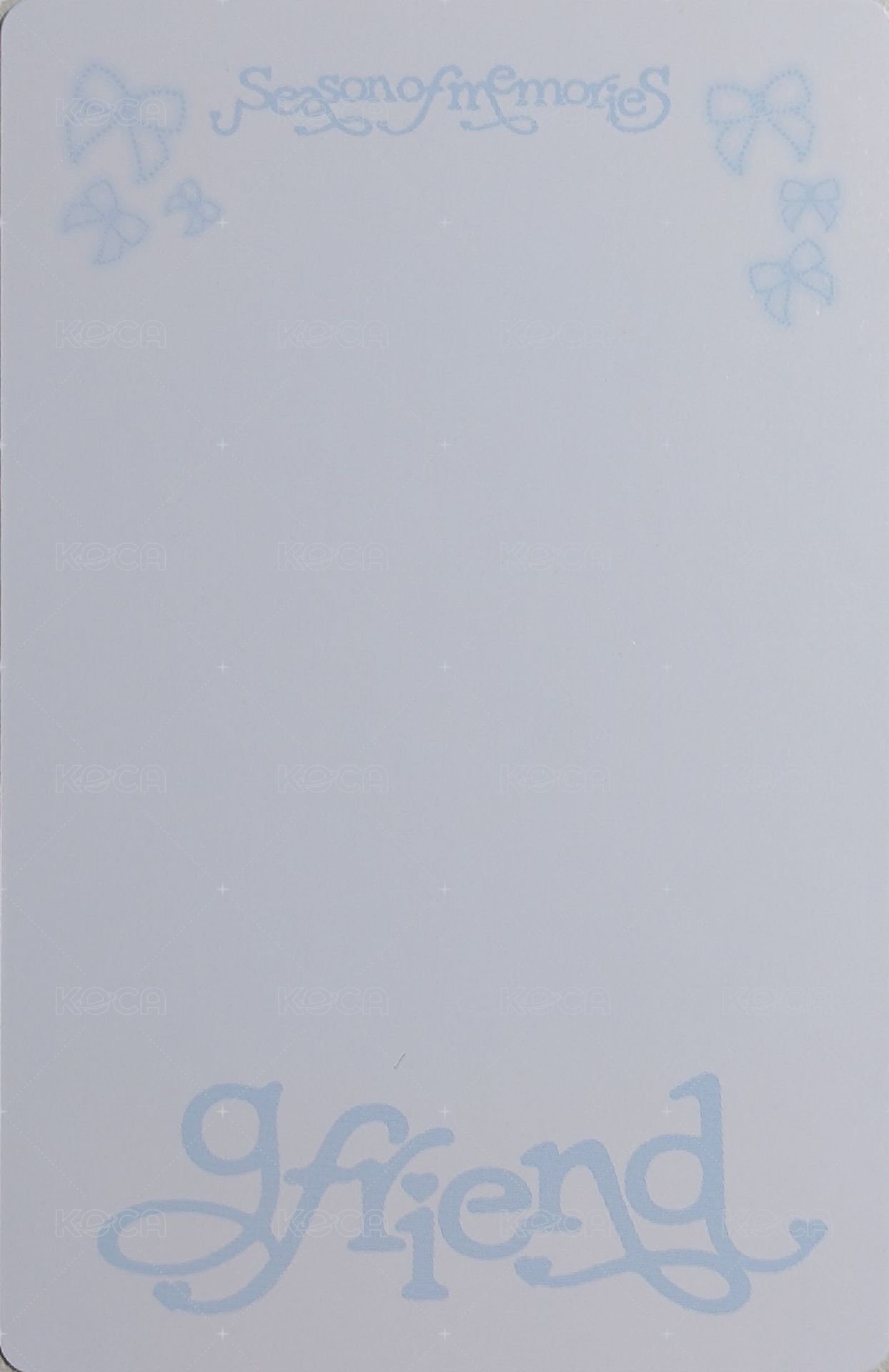 十週年專 專輯卡 Pb ver. 背面