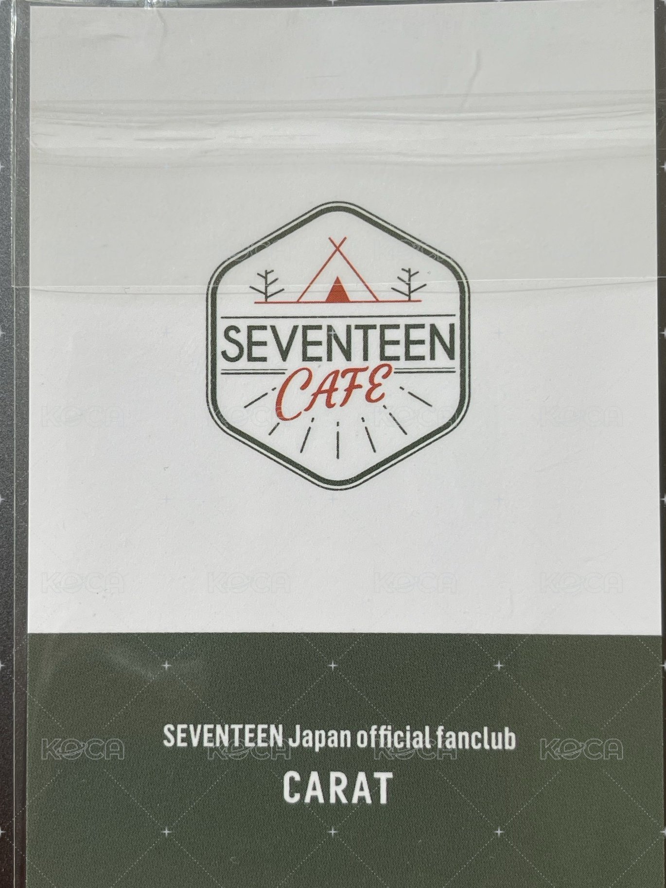 22’CAFE WC   會員 KUJI 特典卡  背面