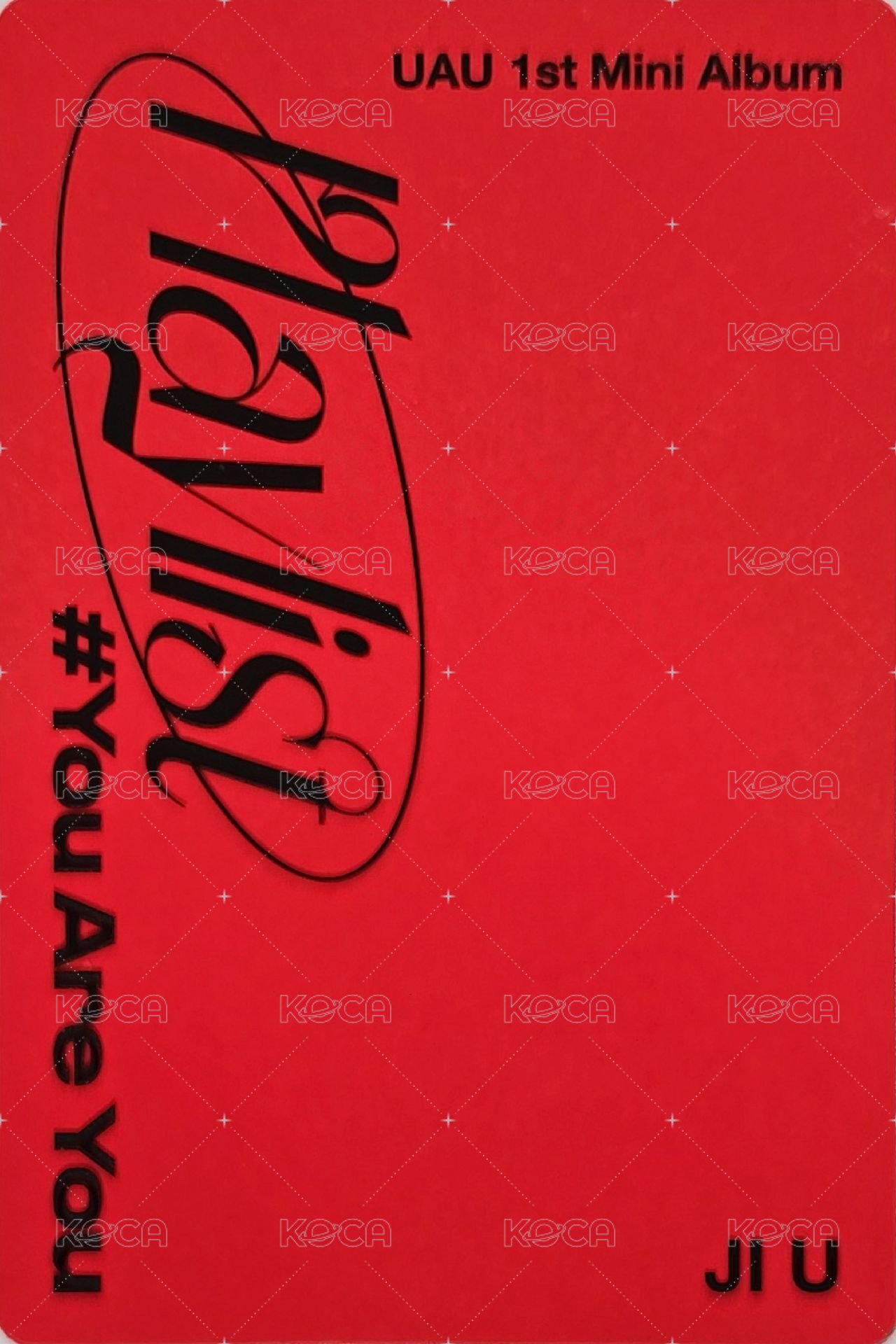 Playlist #You Are You 專輯卡  背面