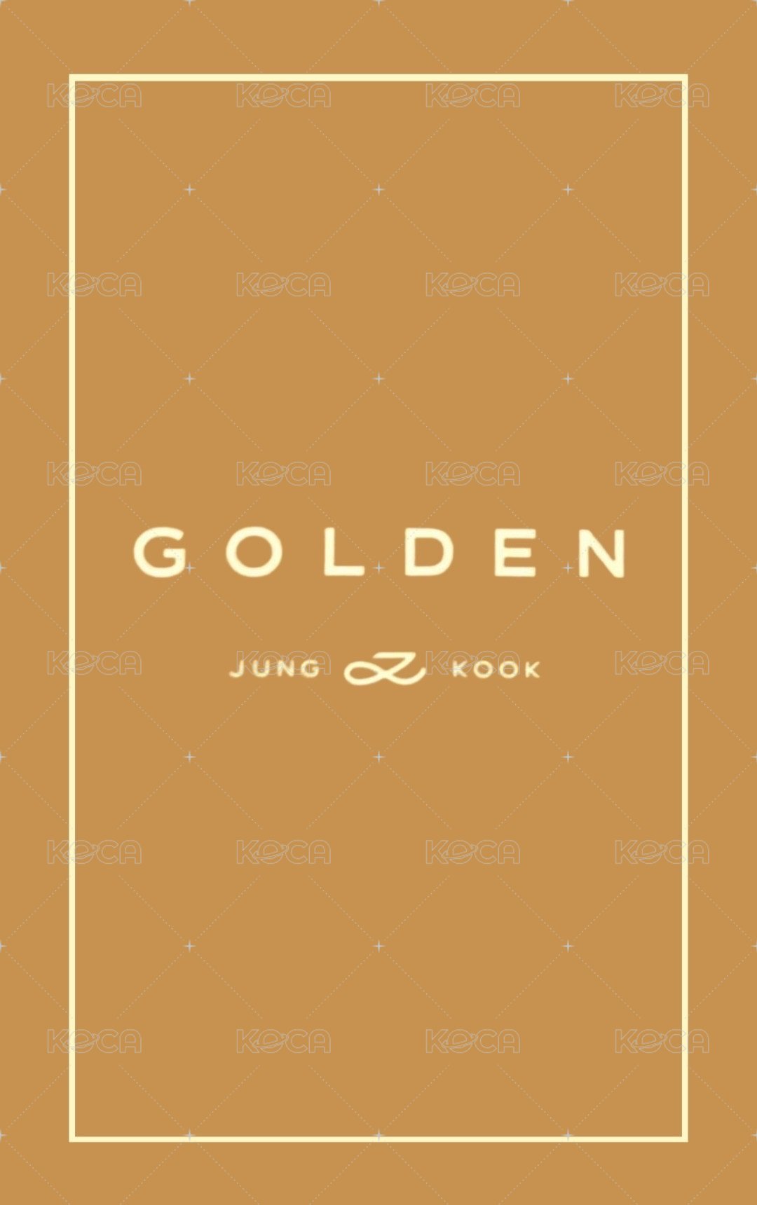 GOLDEN 專輯卡 黑膠 背面