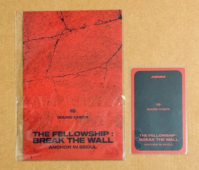 BREAK THE WALL 首爾安可場 彩排組 明信片+小卡 旼琦