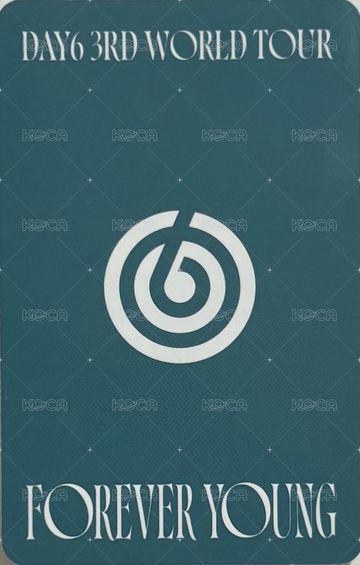 3rd世巡安可場 Day6 入場卡 / 場限卡  背面
