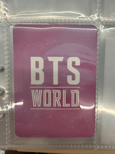 BTS 防彈少年團 金泰亨 V world 特典 小卡