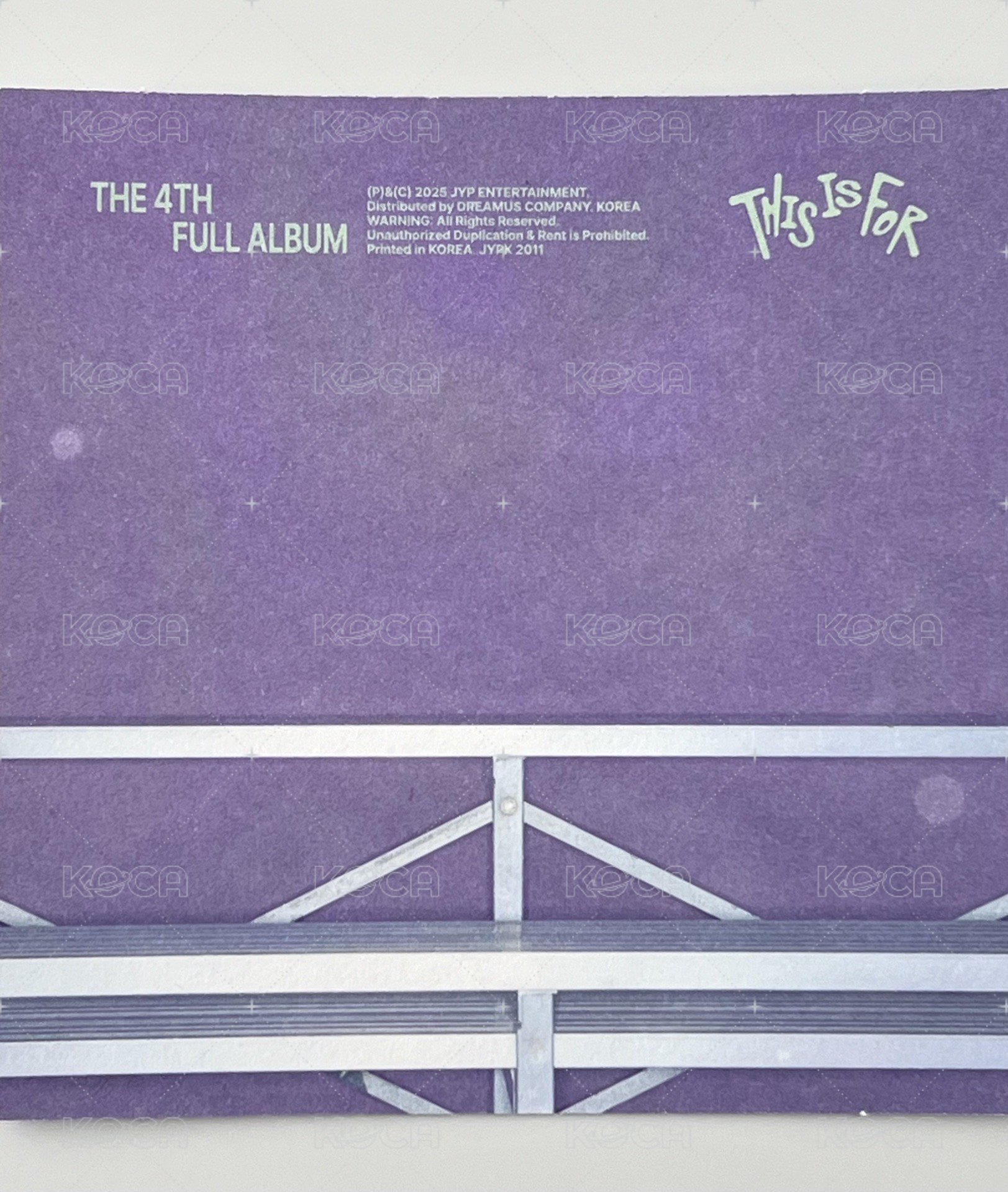 正規四 專輯卡 單封方卡 背面