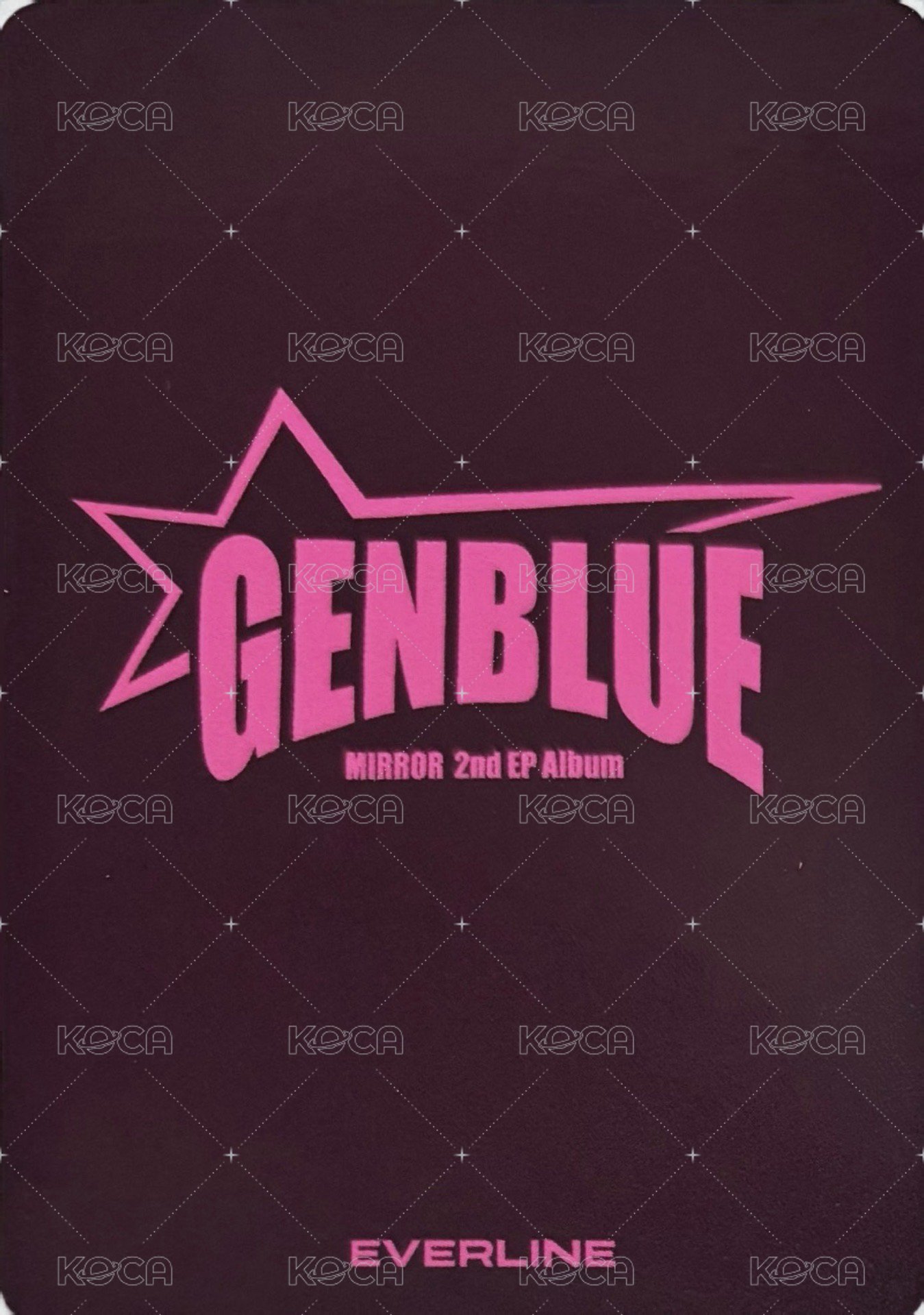 2nd EP Album - MIRROR el 特典卡 엄지보석 ver. 背面