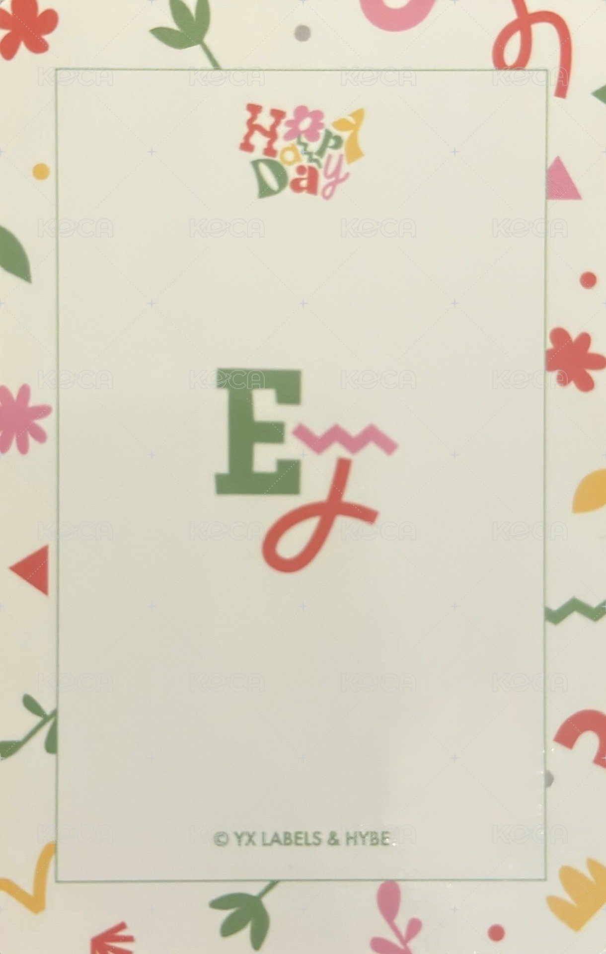 Happy Day  周邊卡 2025~2026 BIRTHDAY KIT卡-3 背面