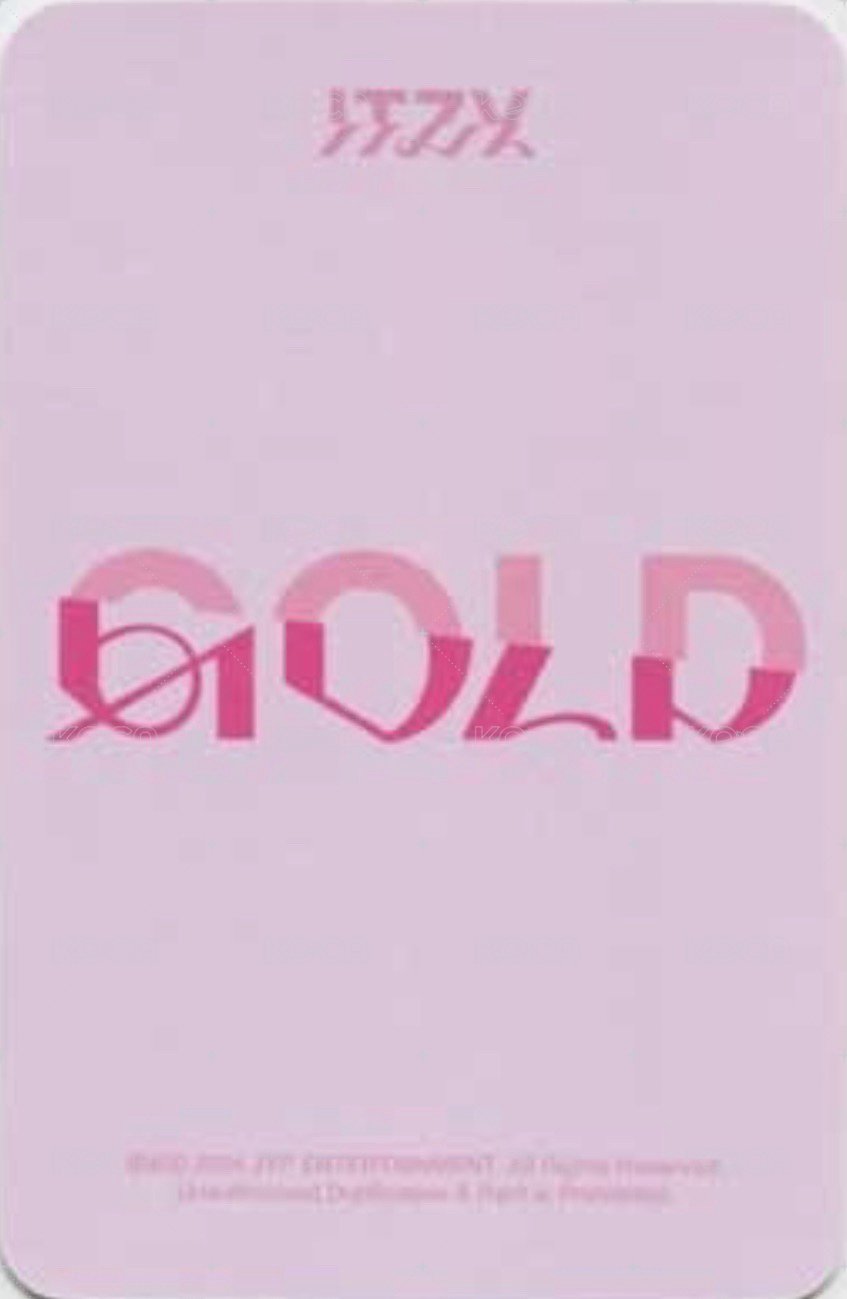 GOLD sw 預售 特典卡  背面