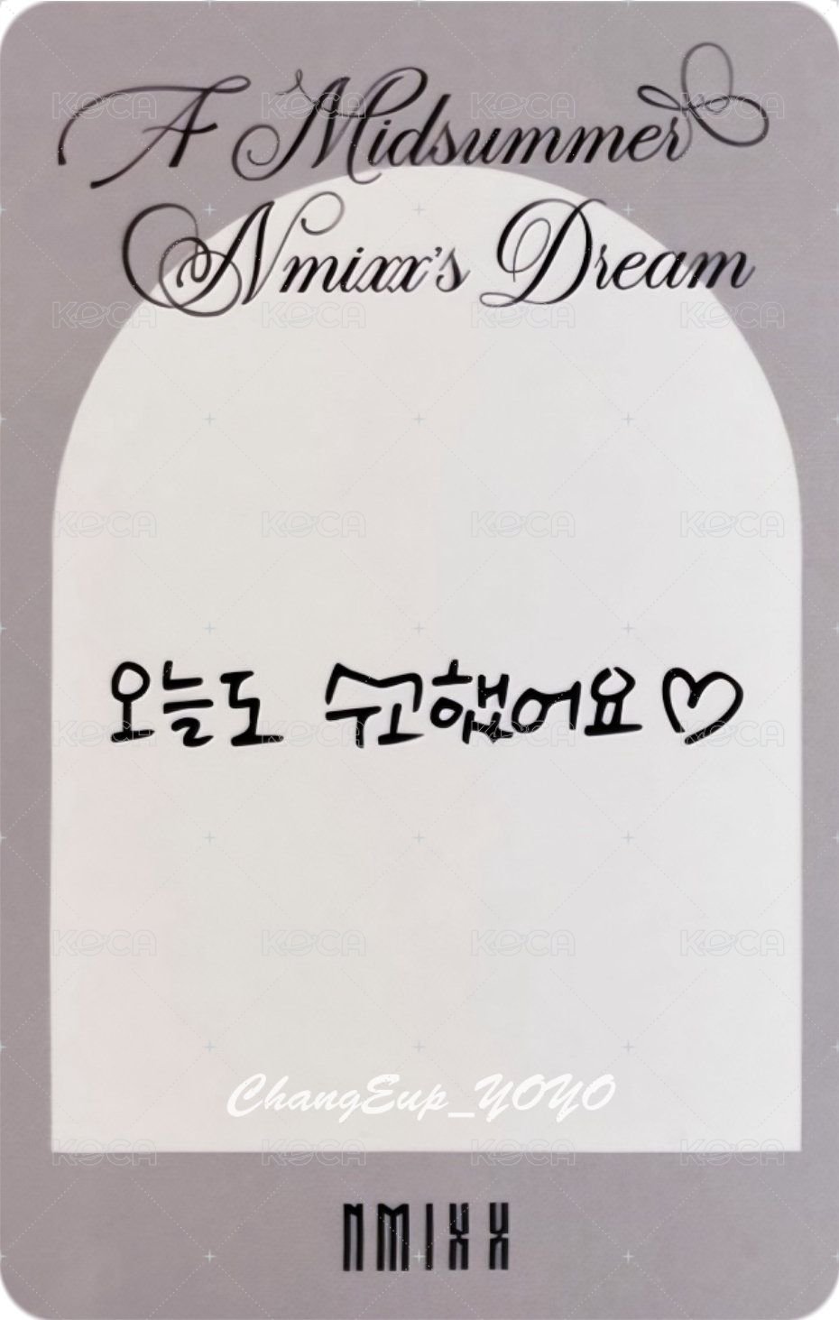 仲夏夜 k4 3.0 幸運卡 粉衣薛 背面