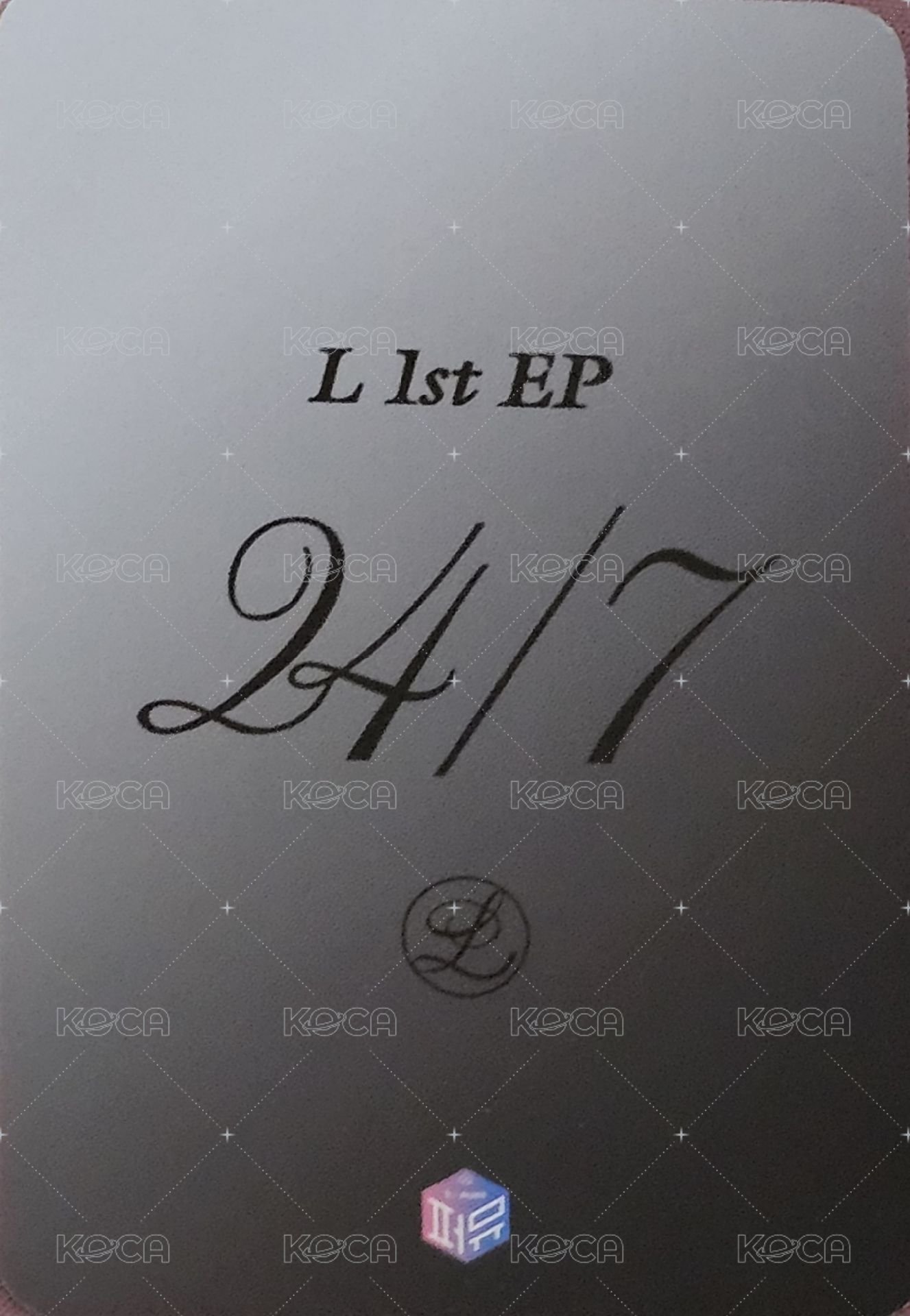 24/7 1stmusic 線上 2.0 簽售卡  背面