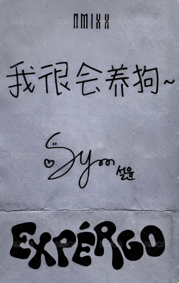 expérgo 楠藝 預售 特典卡  背面