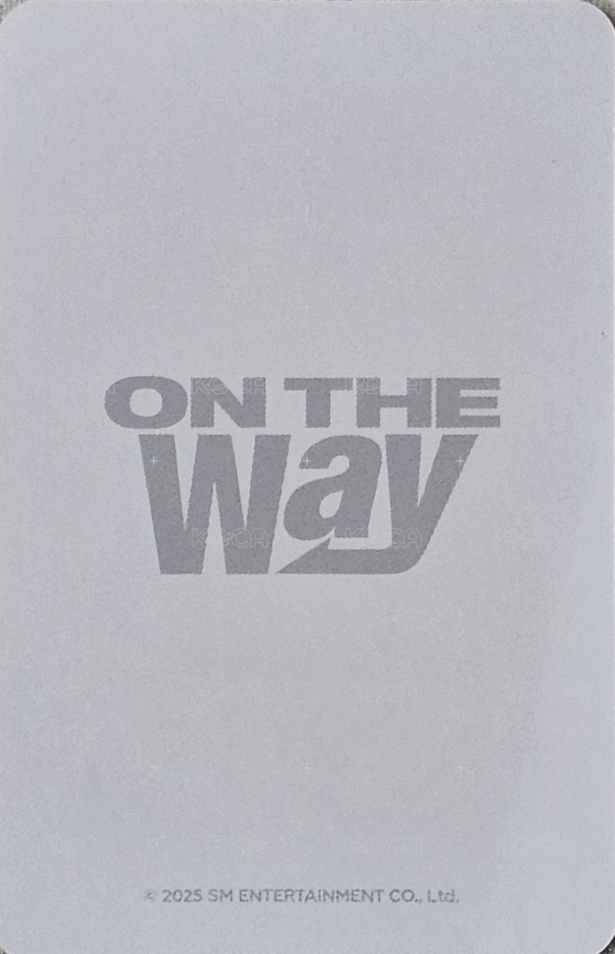 ON THE WAY CONCERT  隨機卡  背面