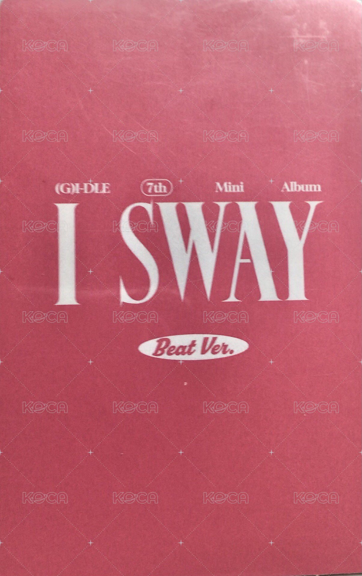 I SWAY 專輯卡 BEAT版薇娟小卡 背面