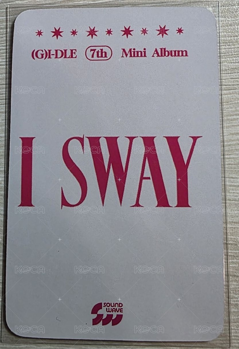 I SWAY sw 線上2.0 簽售卡  背面