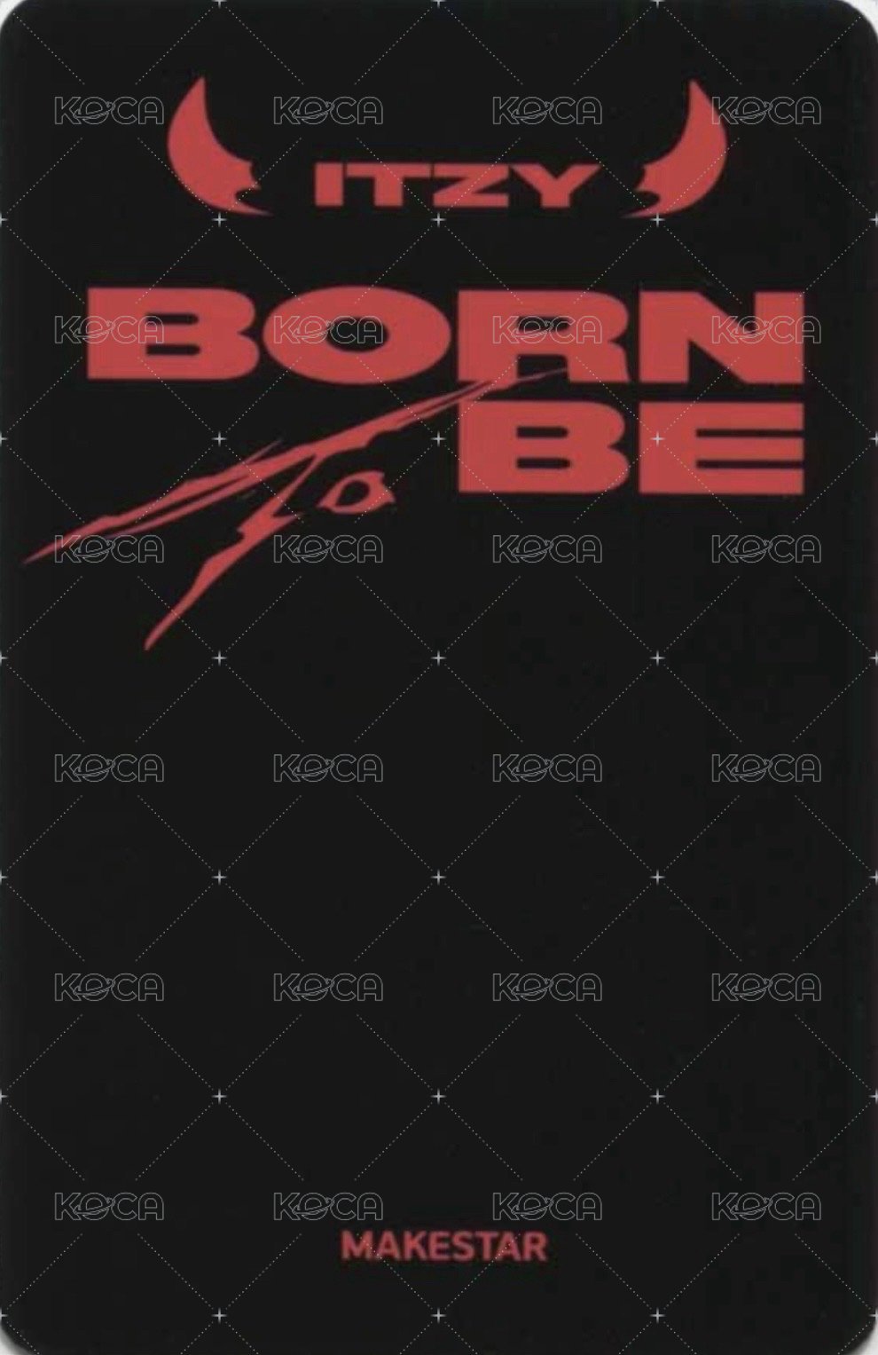 BORN TO BE ms 3.0 簽售卡  背面