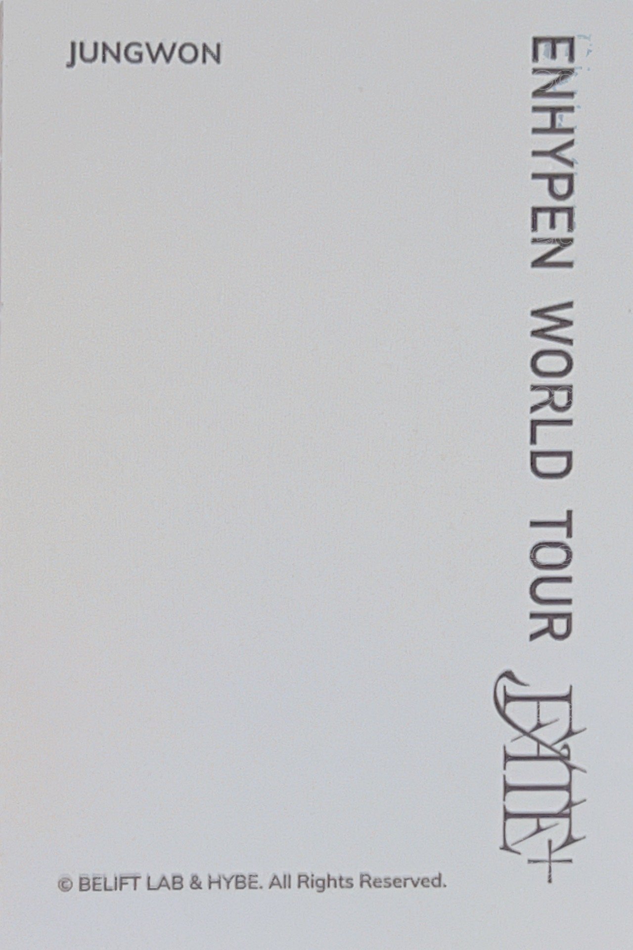 FATE+ 周邊卡 外套卡 背面