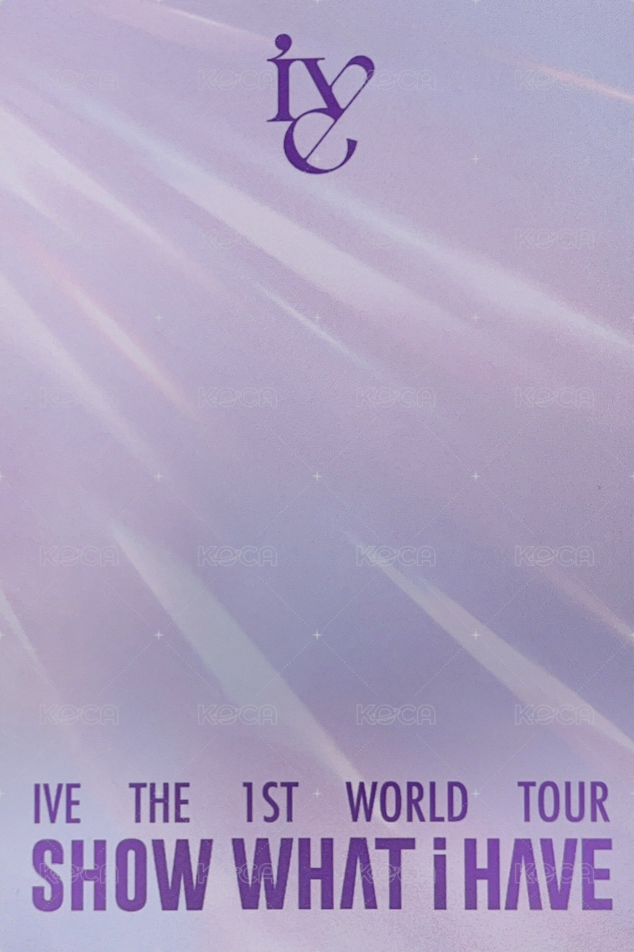 SHOW WHAT I HAVE 演唱會 DVD / CD 卡 世巡DVD固配卡秋 背面