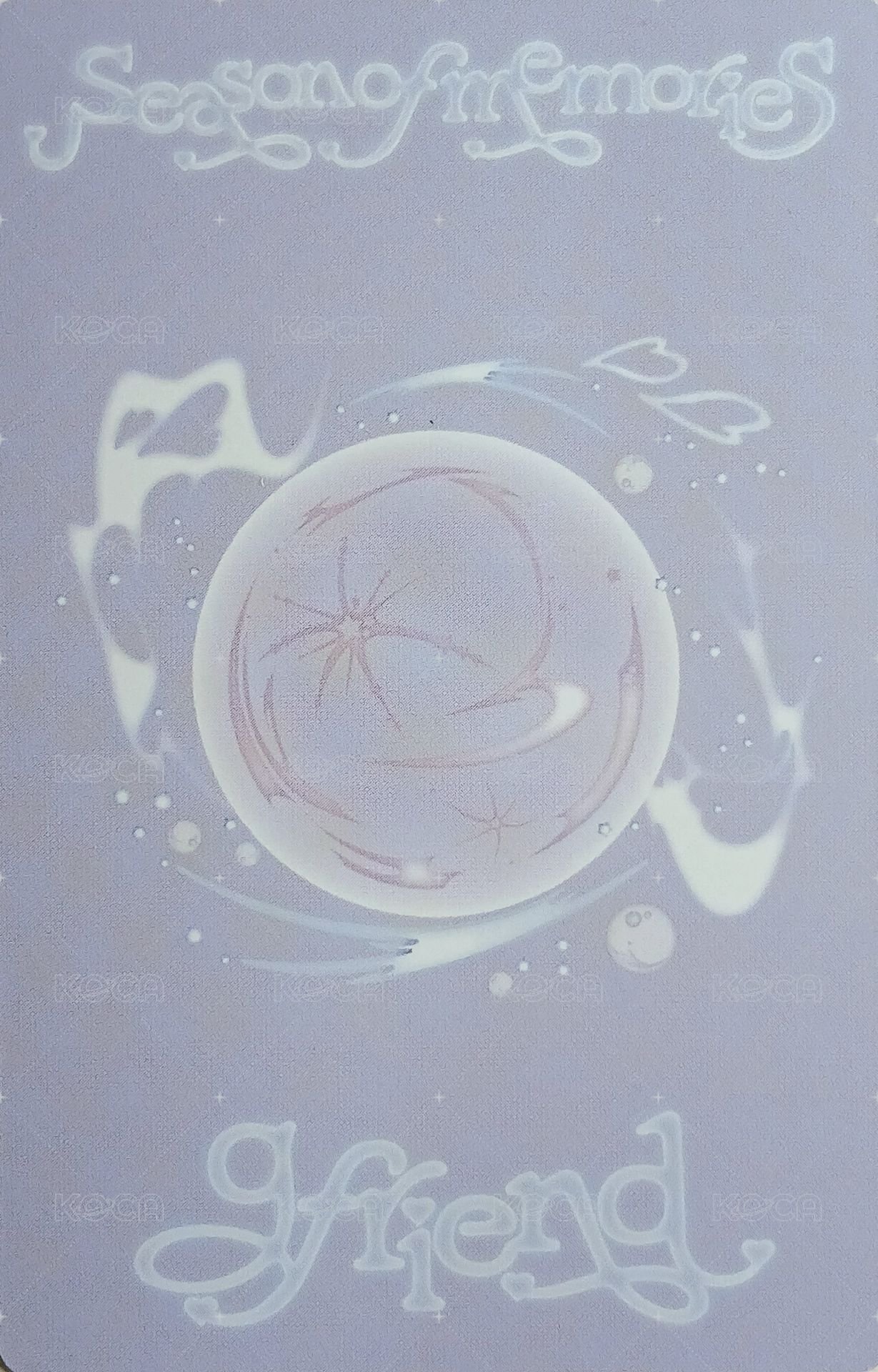 十週年專 專輯卡 glass bead ver. 背面