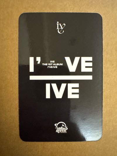 I've IVE sr 2.0 簽售卡 