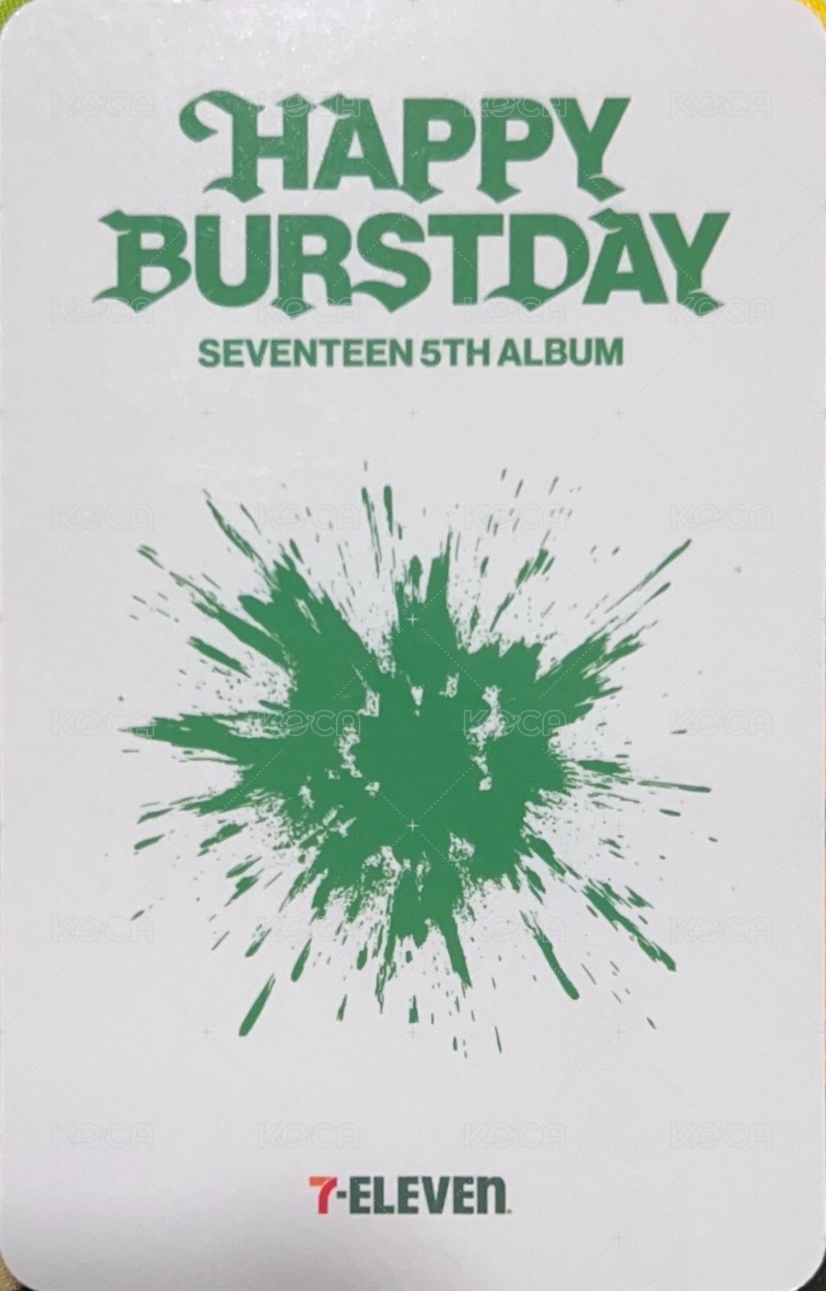 正五 711 特典卡  背面